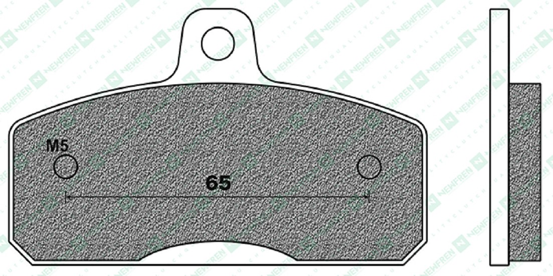 Bremsbelag Newfren FD0472K1 (Satz pro Scheibe) Kart