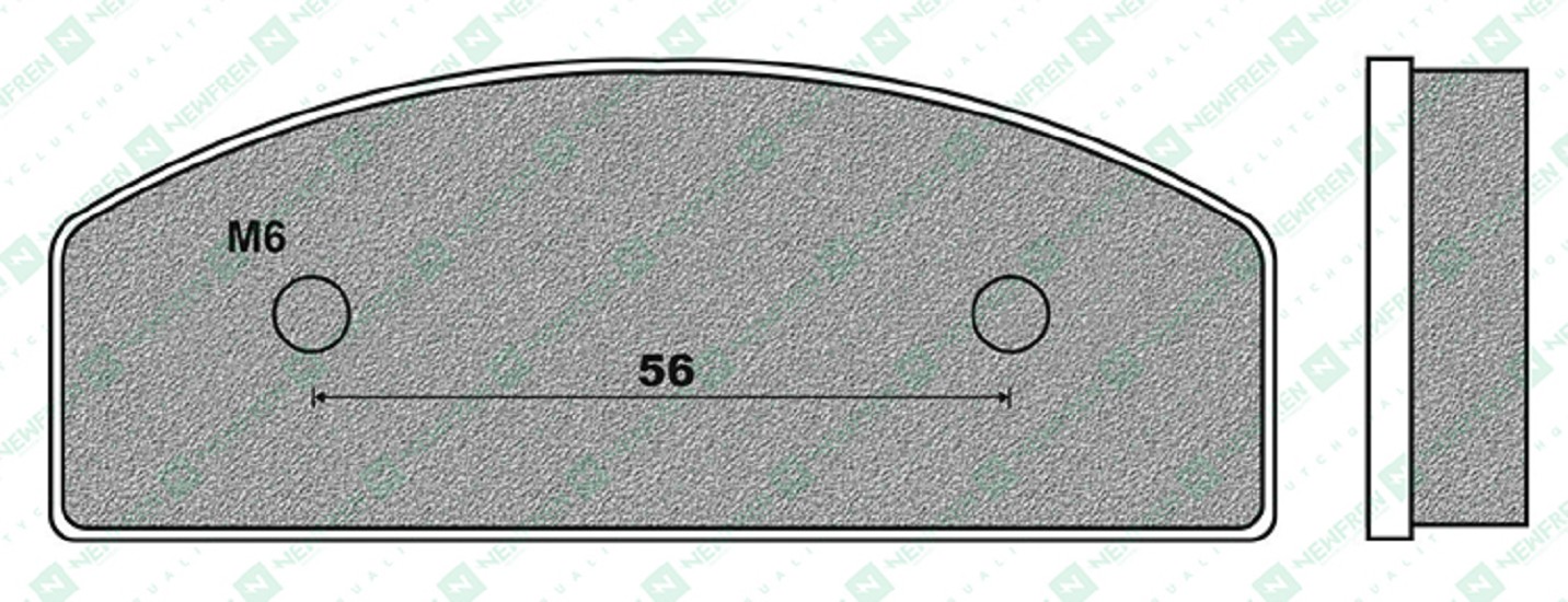 Bremsbelag Newfren FD0477K6 (Satz pro Scheibe) Kart