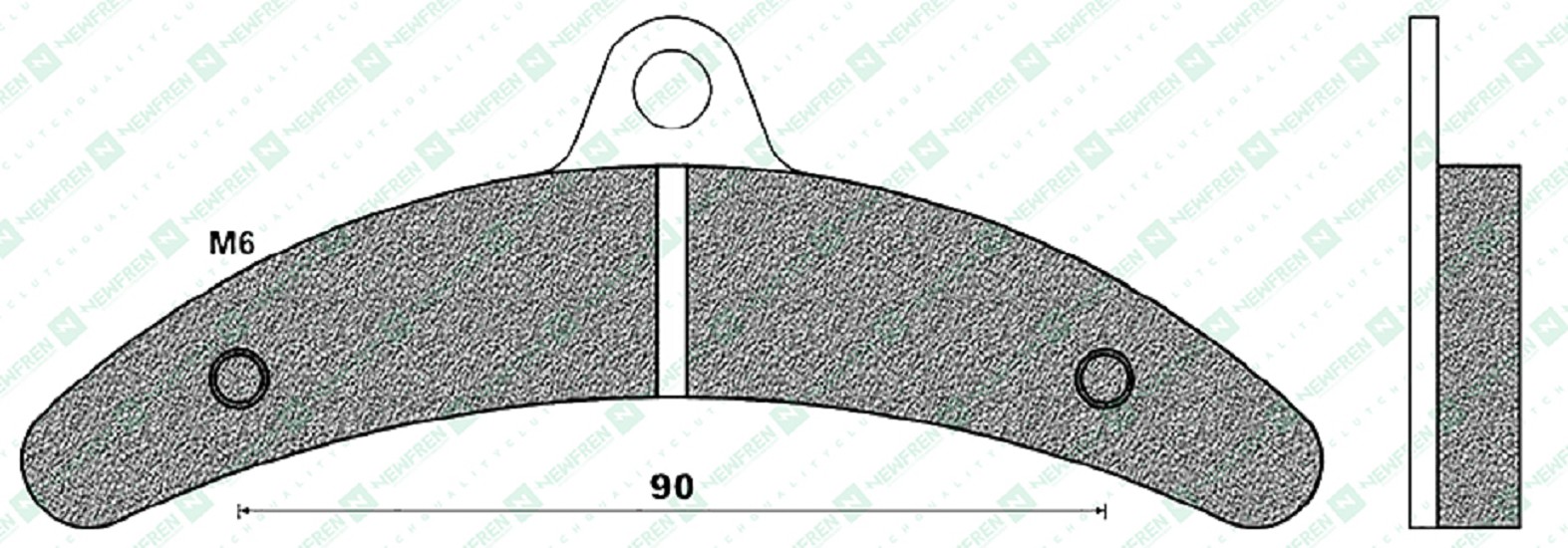Bremsbelag Newfren FD0483K5 (Satz pro Scheibe) Kart