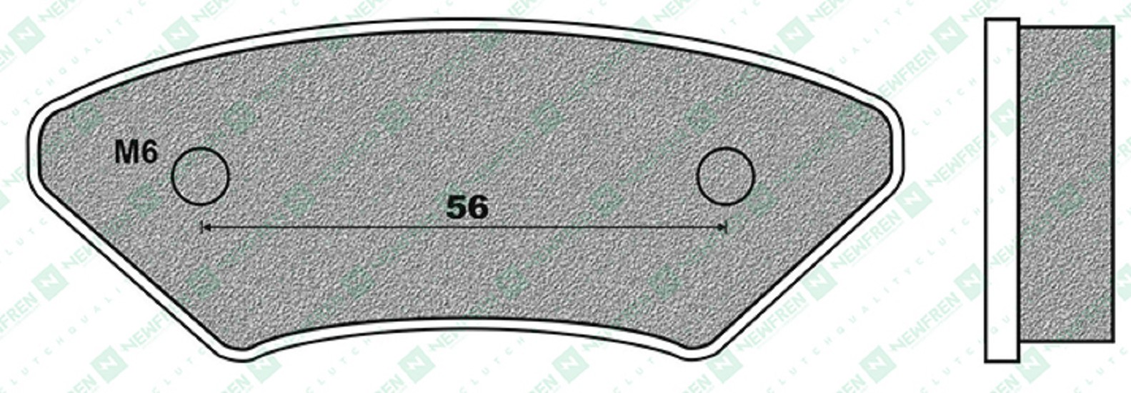Bremsbelag Newfren FD0538K1 (Satz pro Scheibe) Kart