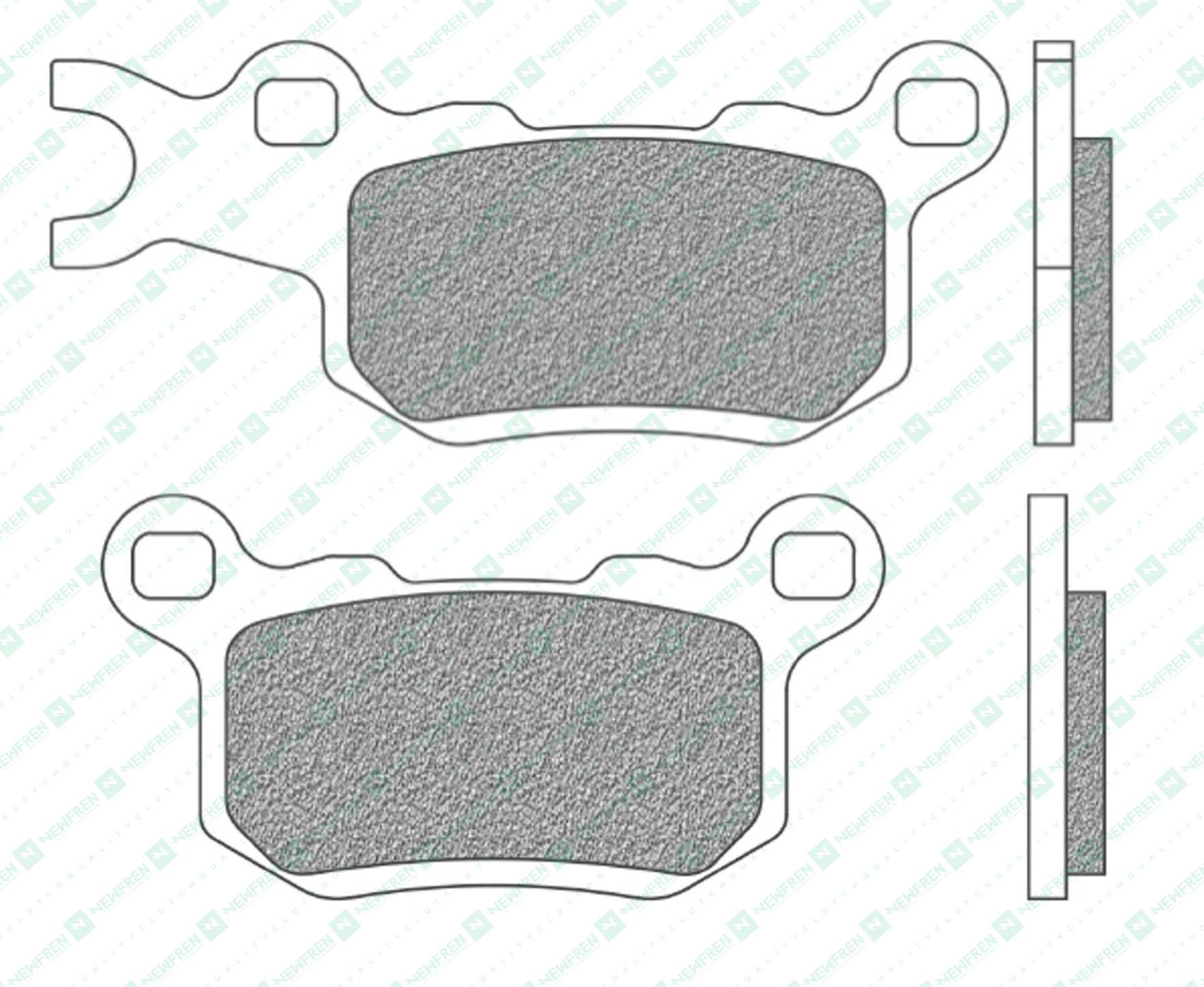 Bremsbelag Newfren FD0554SV1 (Satz pro Scheibe) Offroad ATV Sinter