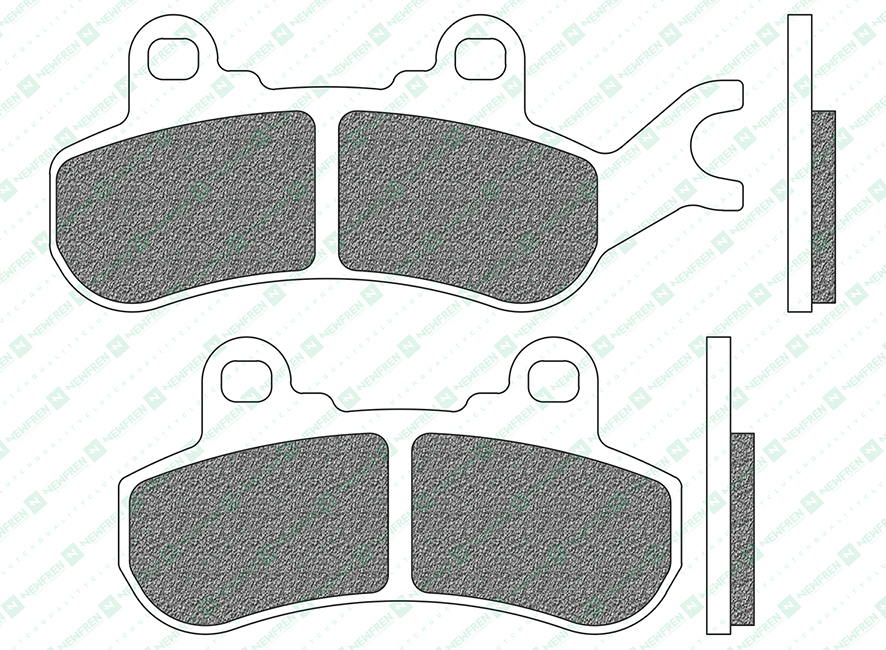 Bremsbelag Newfren FD0557SV1 (Satz pro Scheibe) Offroad ATV Sinter