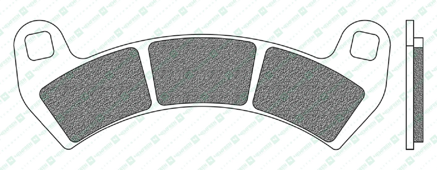 Bremsbelag Newfren FD0562SV1 (Satz pro Scheibe) Offroad ATV Sinter