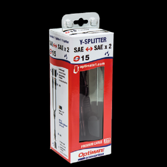 OptiMATE CABLE O-15 (SAE) Y-Splitter, SAE IN auf 2 x SAE OUT