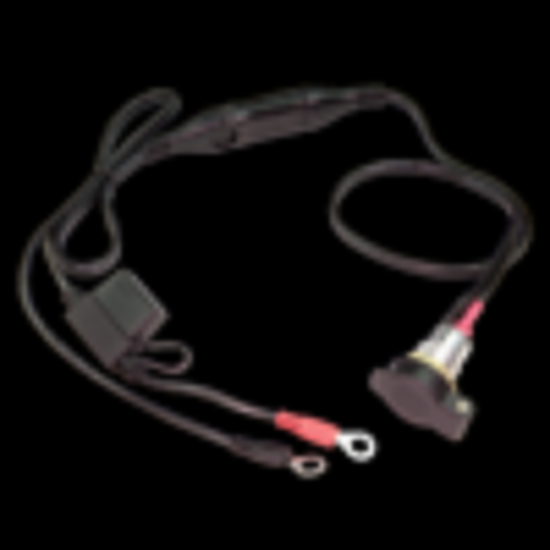 Optimate Zubehör O-18 DIN-Steckdose zum Einbau mit Kabel, M6-Anschluss