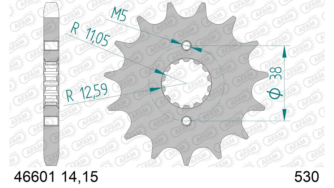 Ritzel AFAM 530 - 15Z 46601-15