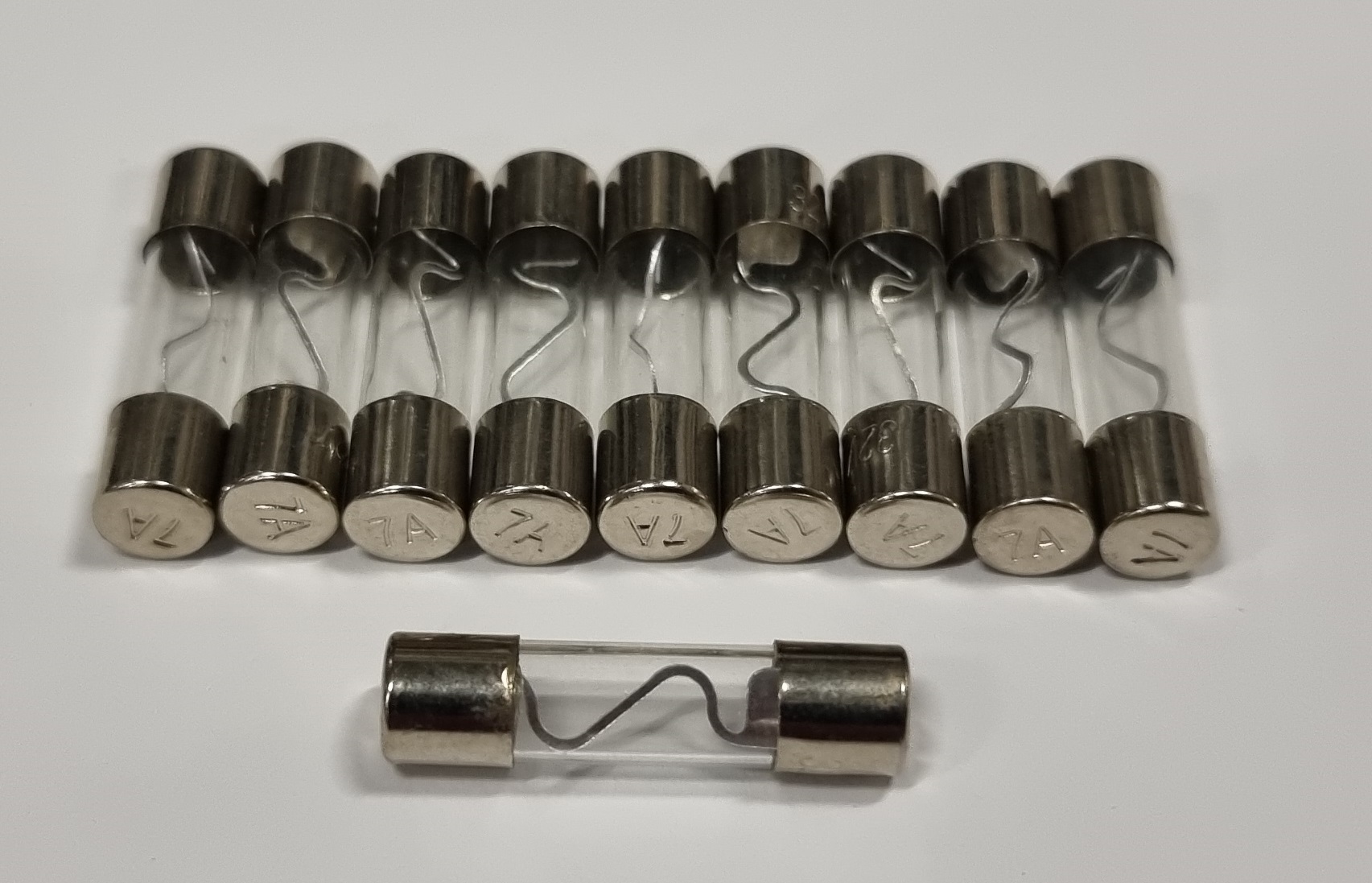 Glassicherung 25mm 7a Verpackungseinheit mit 10 Stück