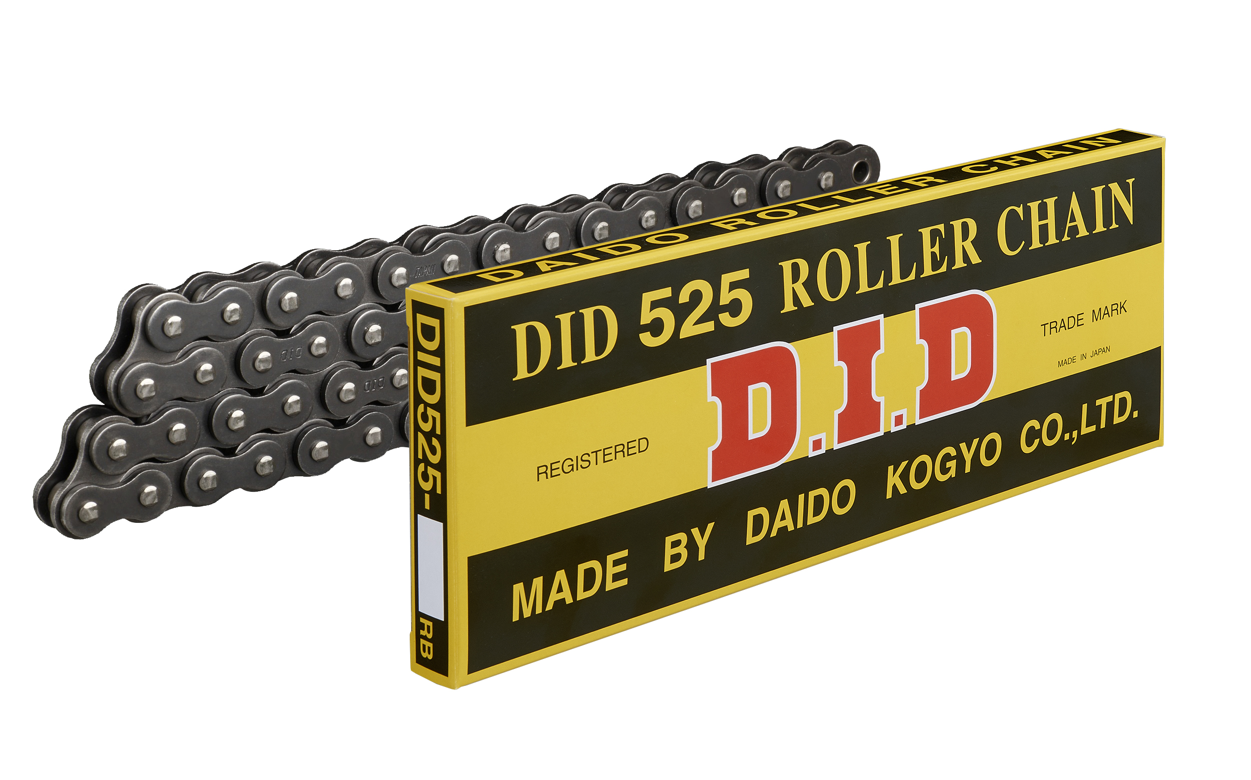 Rollenkette DID525 / 1920 Glieder Haspel (Rollenware) + 20x Clipschloß (RJ) + VP