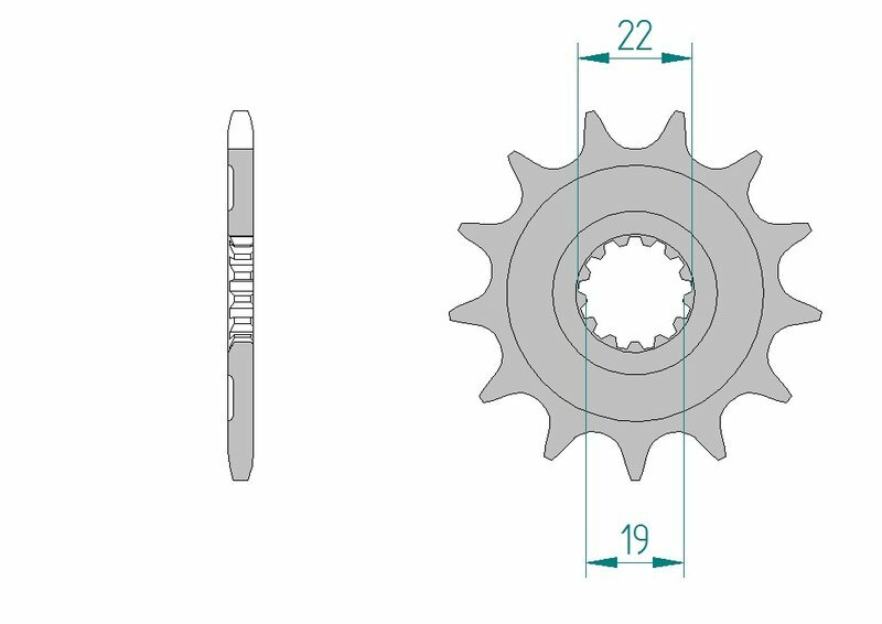 AFAM Stahl Standard Ritzel vorne - 520