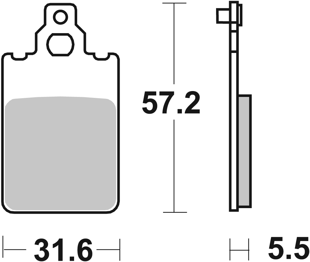Scooterbelag SBS 109HF (Satz pro Scheibe) Street Ceramic