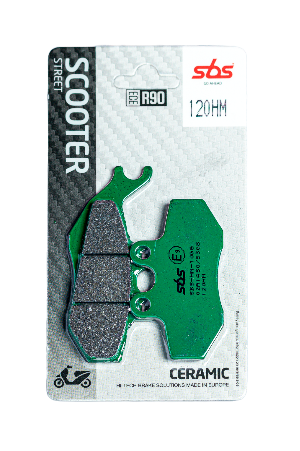 Scooterbelag SBS 120HM (Satz pro Scheibe) Street Ceramic