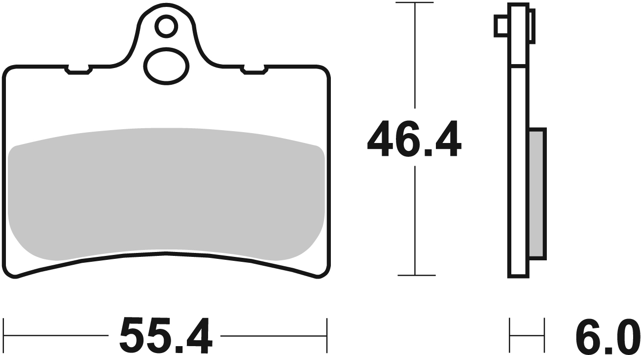 Scooterbelag SBS 126HF (Satz pro Scheibe) Street Ceramic