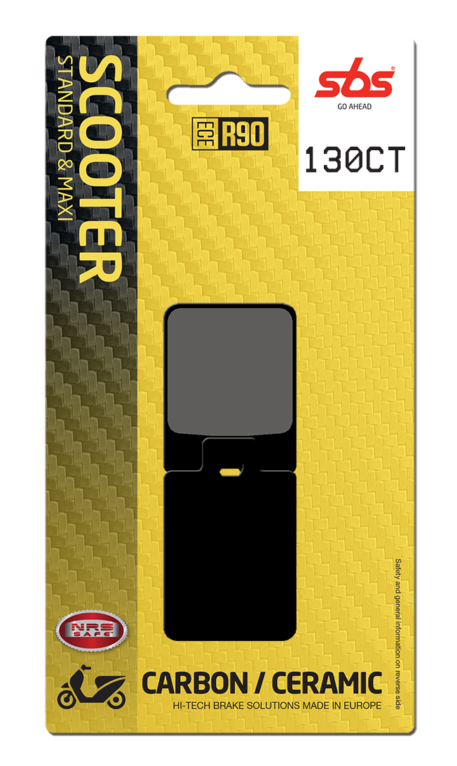 Scooterbelag SBS 130CT (Satz pro Scheibe) Carbon Tech