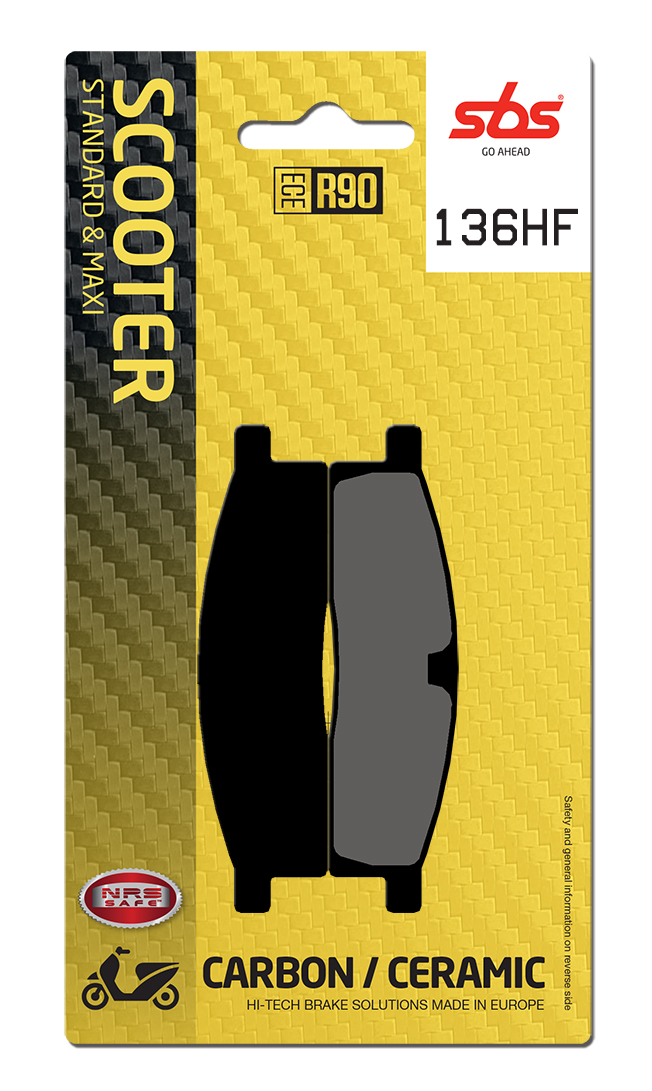 Scooterbelag SBS 136HF (Satz pro Scheibe) Street Ceramic