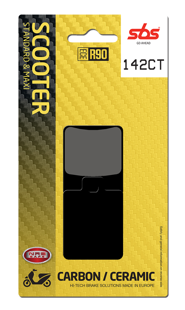 Scooterbelag SBS 142CT (Satz pro Scheibe) Carbon Tech