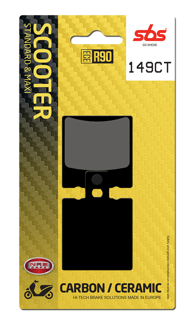Scooterbelag SBS 149CT (Satz pro Scheibe) Carbon Tech