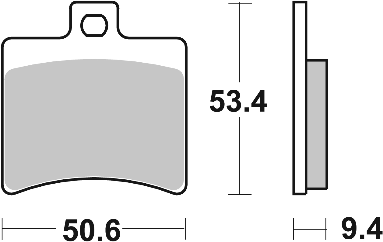 Scooterbelag SBS 152HF (Satz pro Scheibe) Street Ceramic