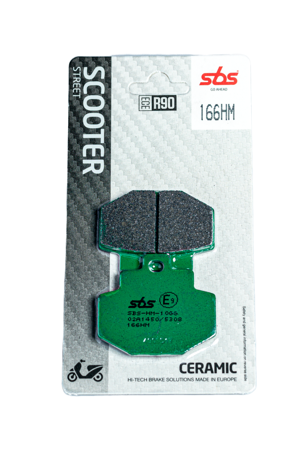 Scooterbelag SBS 166HM (Satz pro Scheibe) Street Ceramic