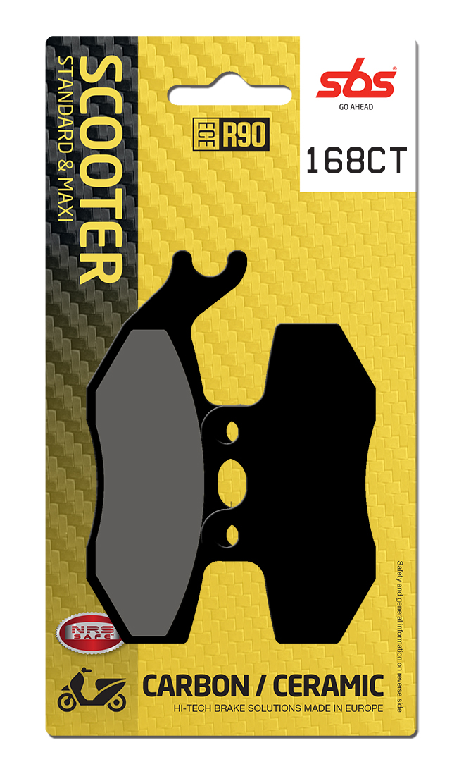 Scooterbelag SBS 168CT (Satz pro Scheibe) Carbon Tech