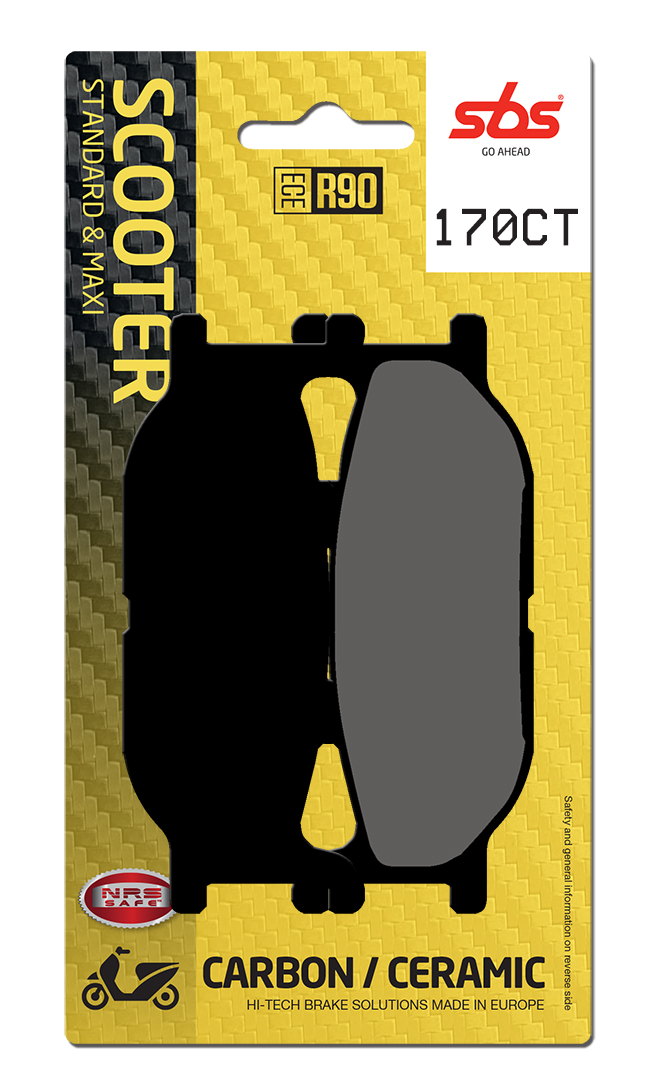 Scooterbelag SBS 170CT (Satz pro Scheibe) Carbon Tech