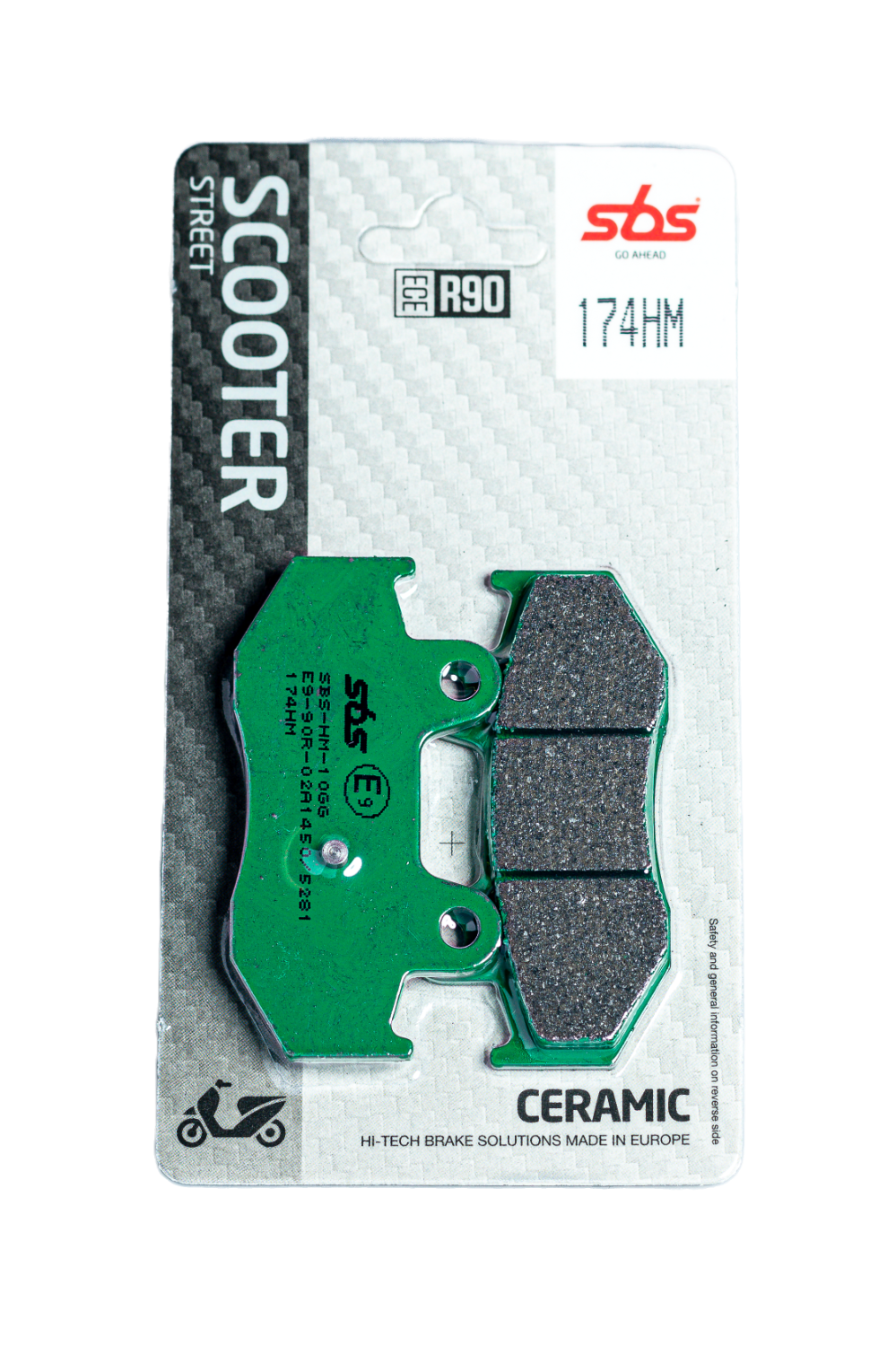 Scooterbelag SBS 174HM (Satz pro Scheibe) Street Ceramic