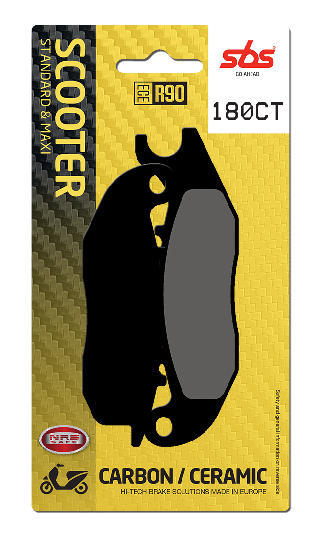 Scooterbelag SBS 180CT (Satz pro Scheibe) Carbon Tech