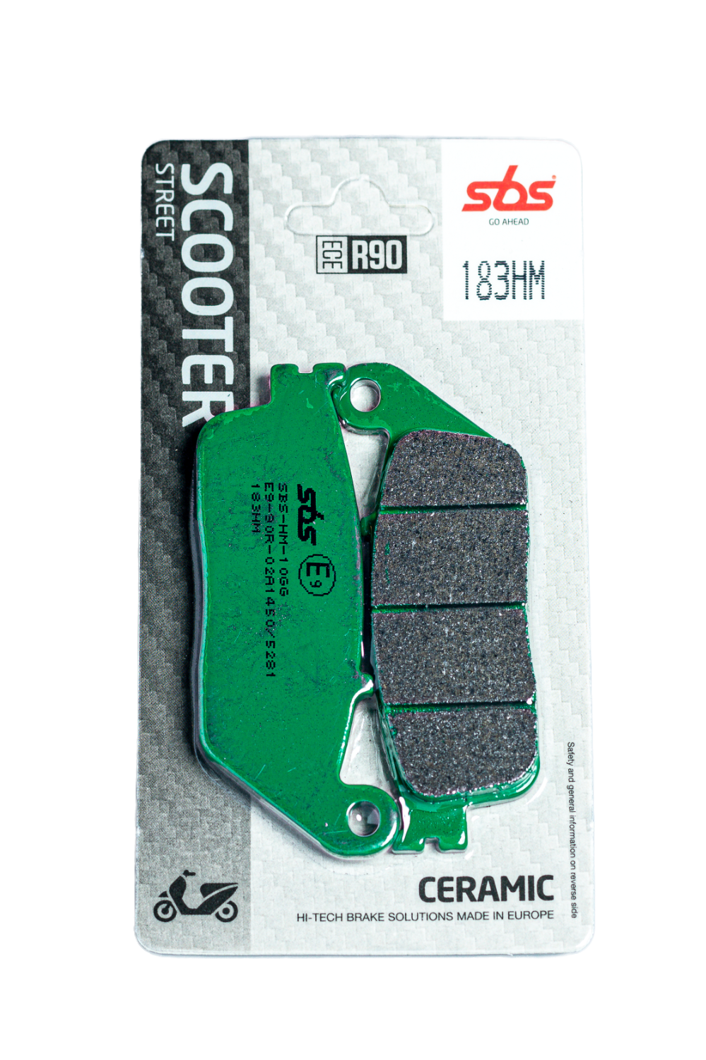 Scooterbelag SBS 183HM (Satz pro Scheibe) Street Ceramic