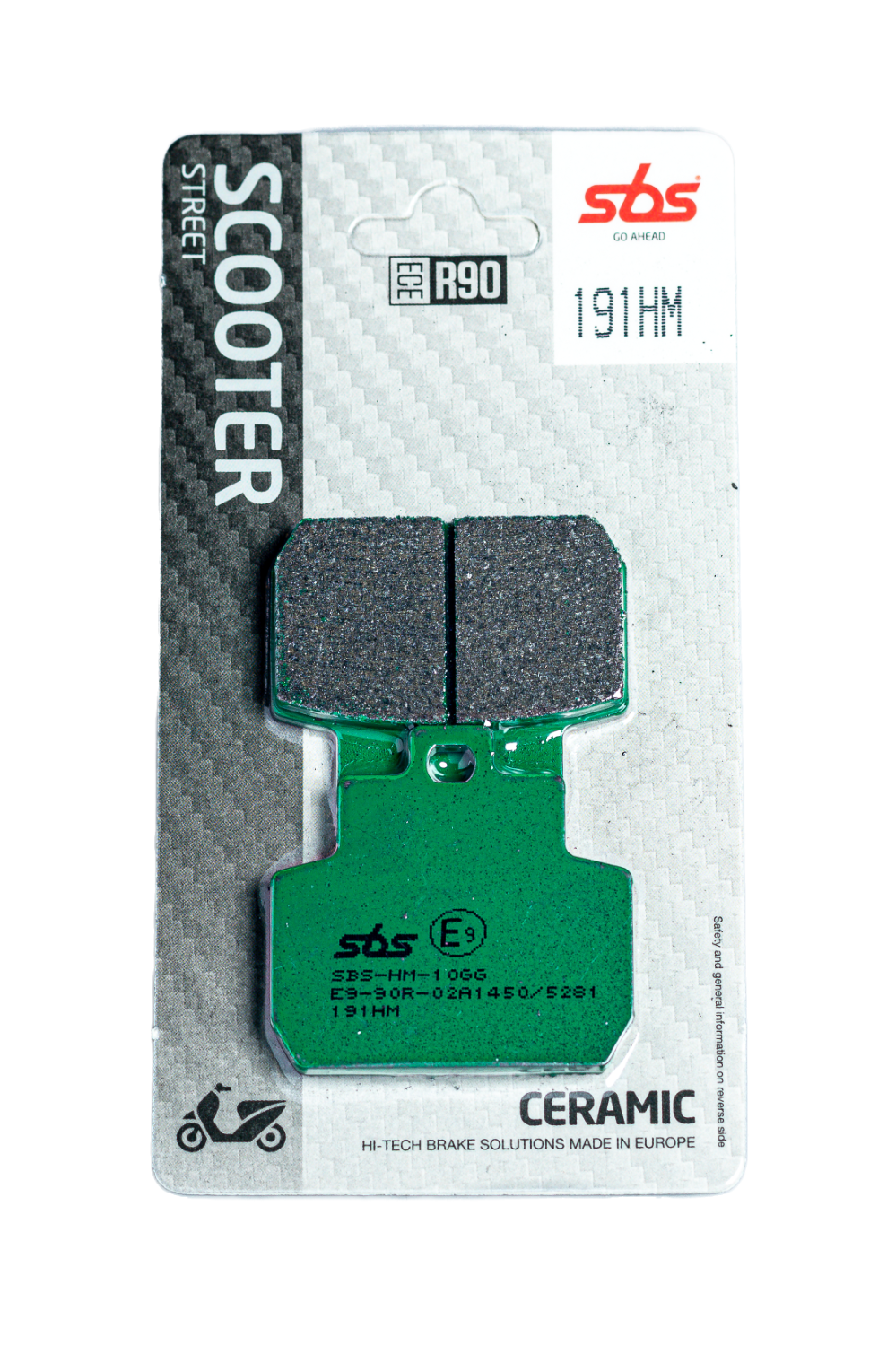 Scooterbelag SBS 191HM (Satz pro Scheibe) Street Ceramic