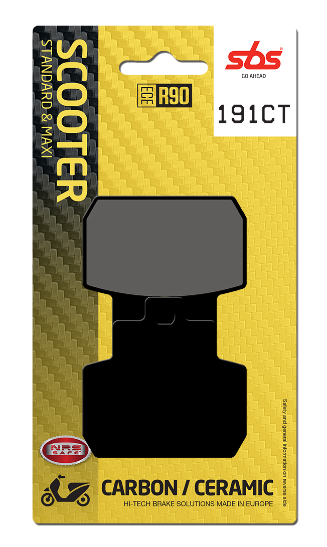 Scooterbelag SBS 191CT (Satz pro Scheibe) Carbon Tech