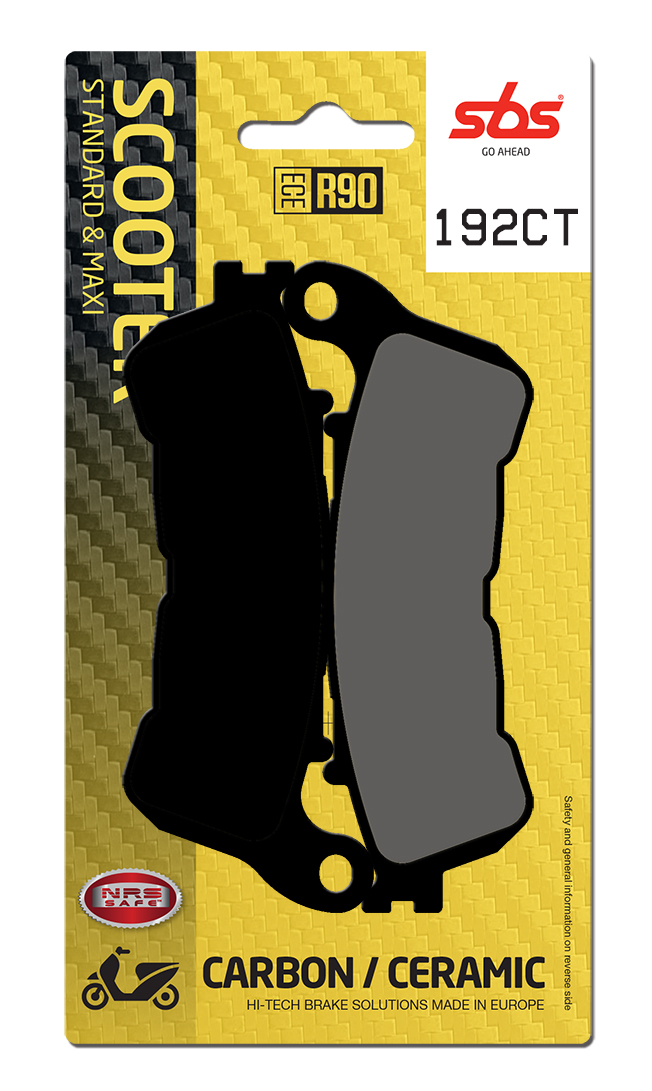 Scooterbelag SBS 192CT (Satz pro Scheibe) Carbon Tech