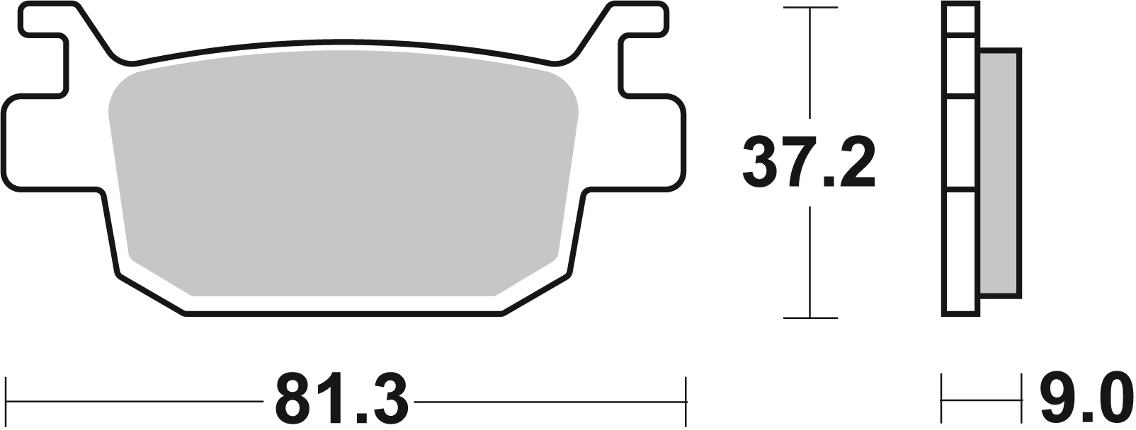 Scooterbelag SBS 193HF (Satz pro Scheibe) Street Ceramic
