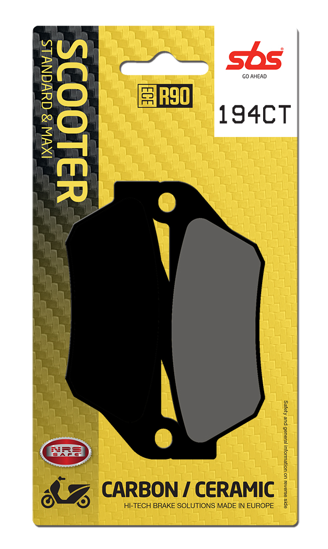 Scooterbelag SBS 194CT (Satz pro Scheibe) Carbon Tech
