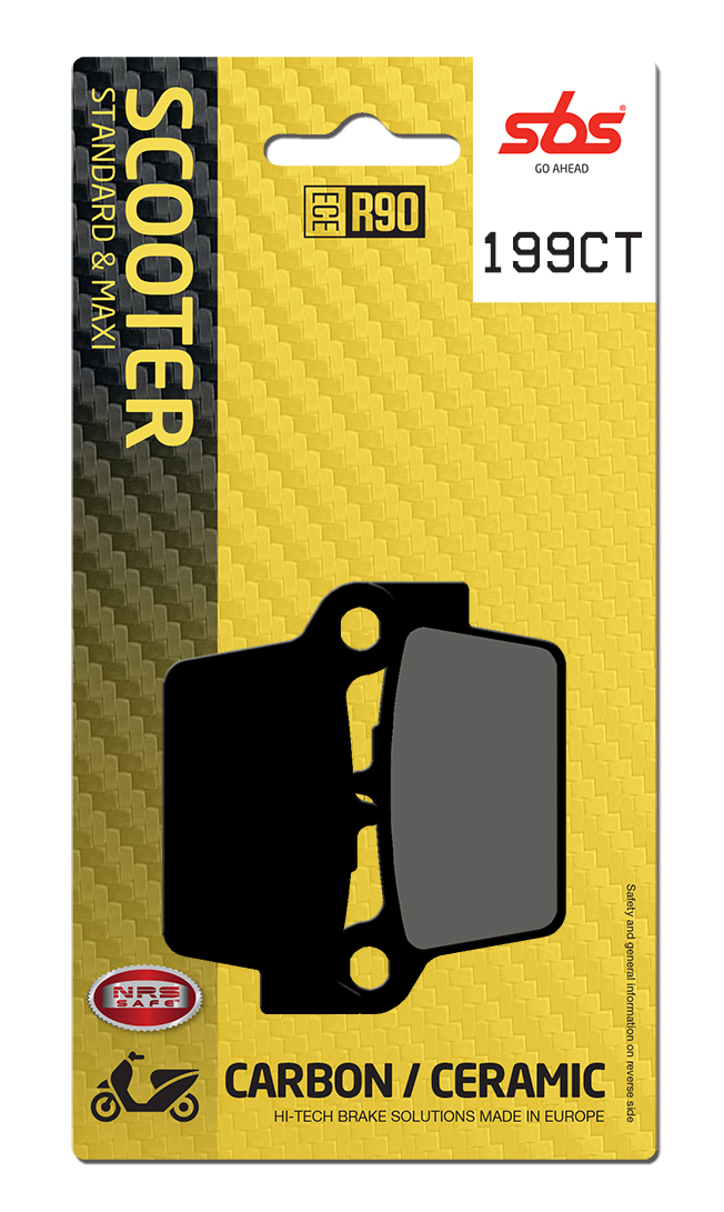 Scooterbelag SBS 199CT (Satz pro Scheibe) Carbon Tech