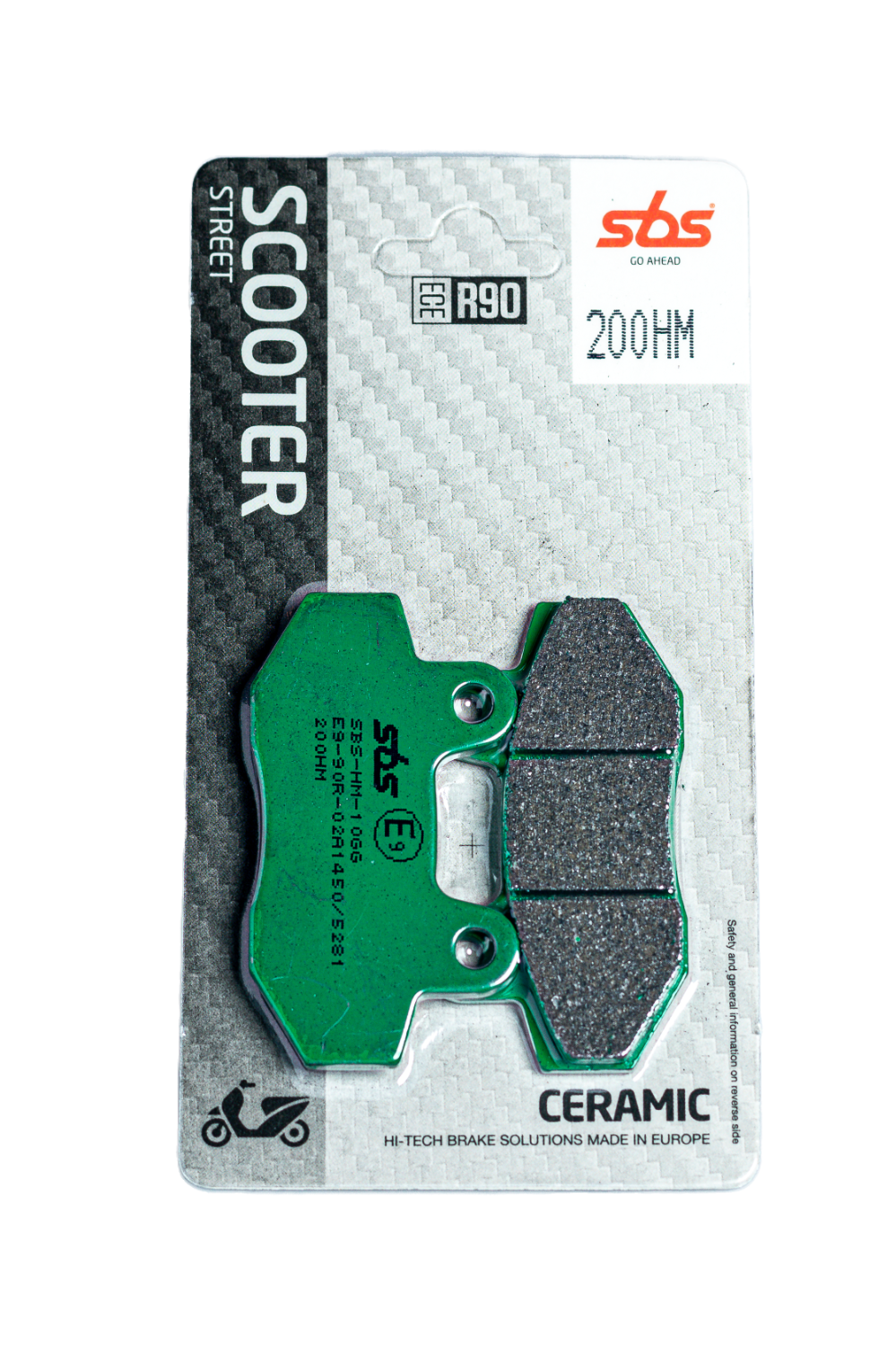 Scooterbelag SBS 200HM (Satz pro Scheibe) Street Ceramic