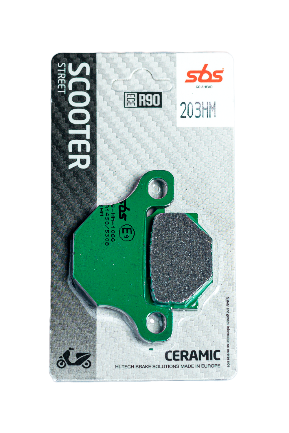 Scooterbelag SBS 203HM (Satz pro Scheibe) Street Ceramic
