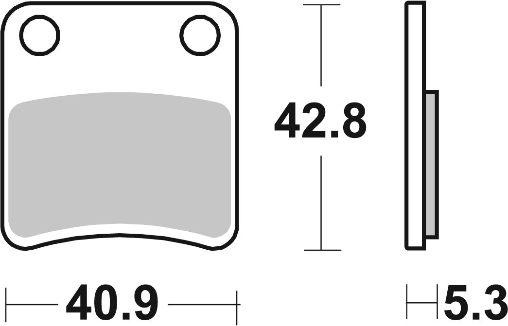 Scooterbelag SBS 209HF (Satz pro Scheibe) Street Ceramic
