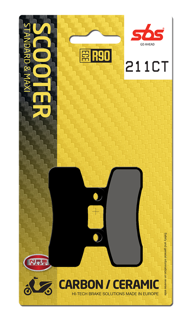 Scooterbelag SBS 211CT (Satz pro Scheibe) Carbon Tech