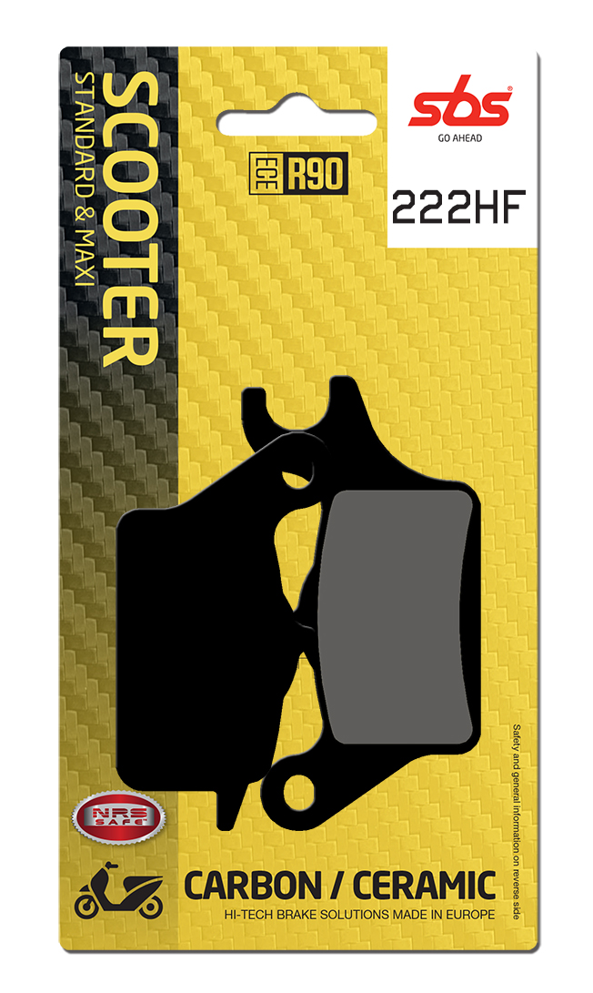 Scooterbelag SBS 222HF (Satz pro Scheibe) Street Ceramic