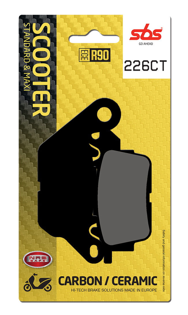 Scooterbelag SBS 226CT (Satz pro Scheibe) Carbon Tech