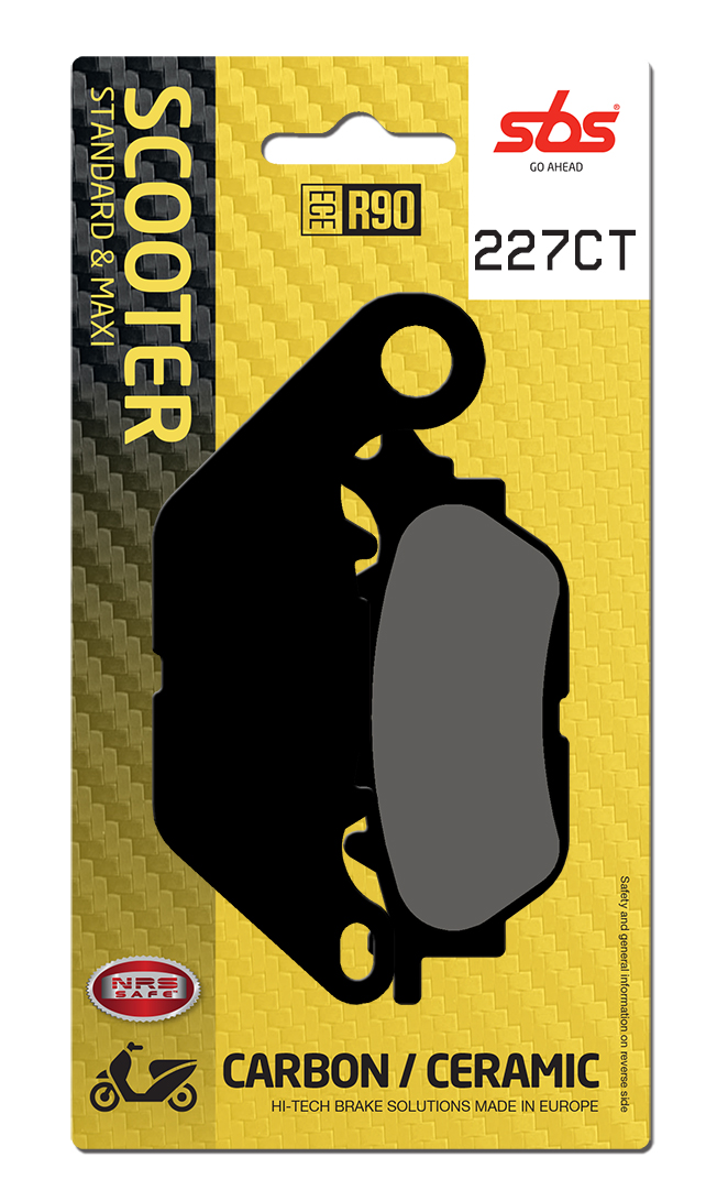 Scooterbelag SBS 227CT (Satz pro Scheibe) Carbon Tech
