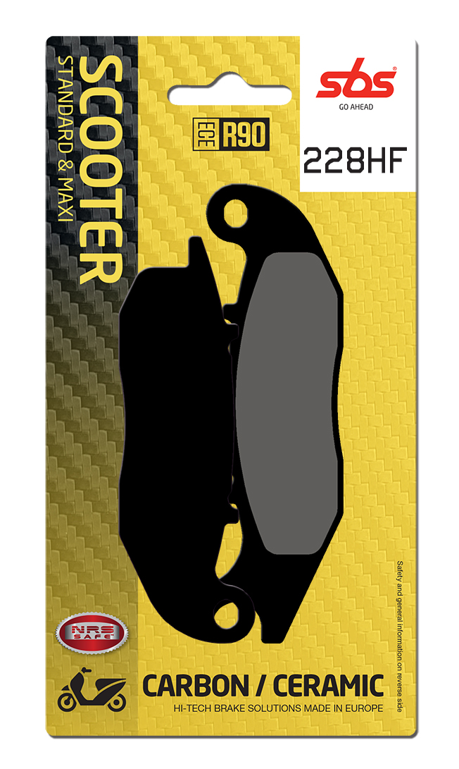 Scooterbelag SBS 228HF (Satz pro Scheibe) Street Ceramic