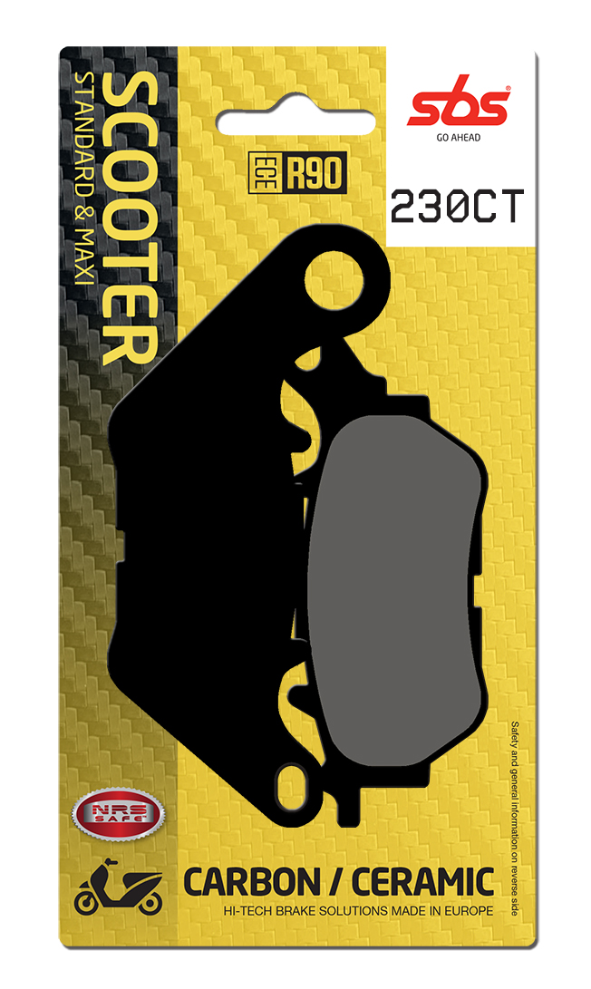 Scooterbelag SBS 230CT (Satz pro Scheibe) Carbon Tech