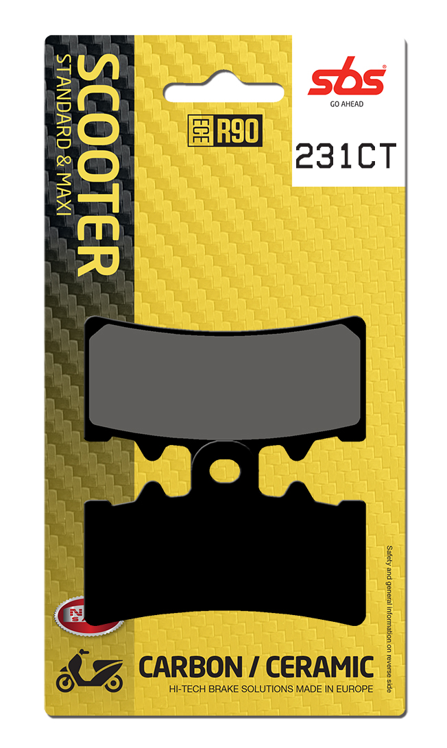 Scooterbelag SBS 231CT (Satz pro Scheibe) Carbon Tech