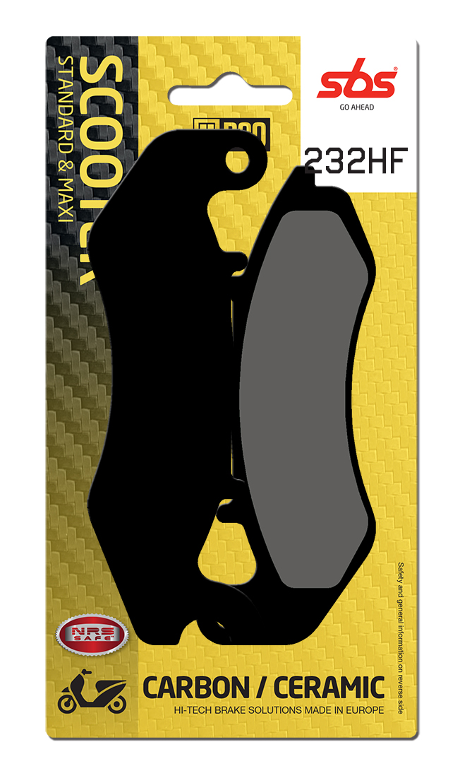 Scooterbelag SBS 232HF (Satz pro Scheibe) Street Ceramic