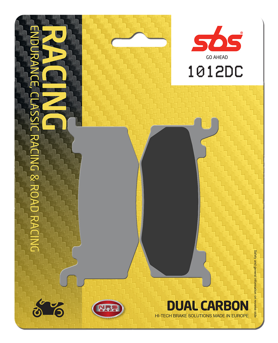 Bremsbelag SBS 1012DC (Satz pro Scheibe) Road Racing Dual Carbon