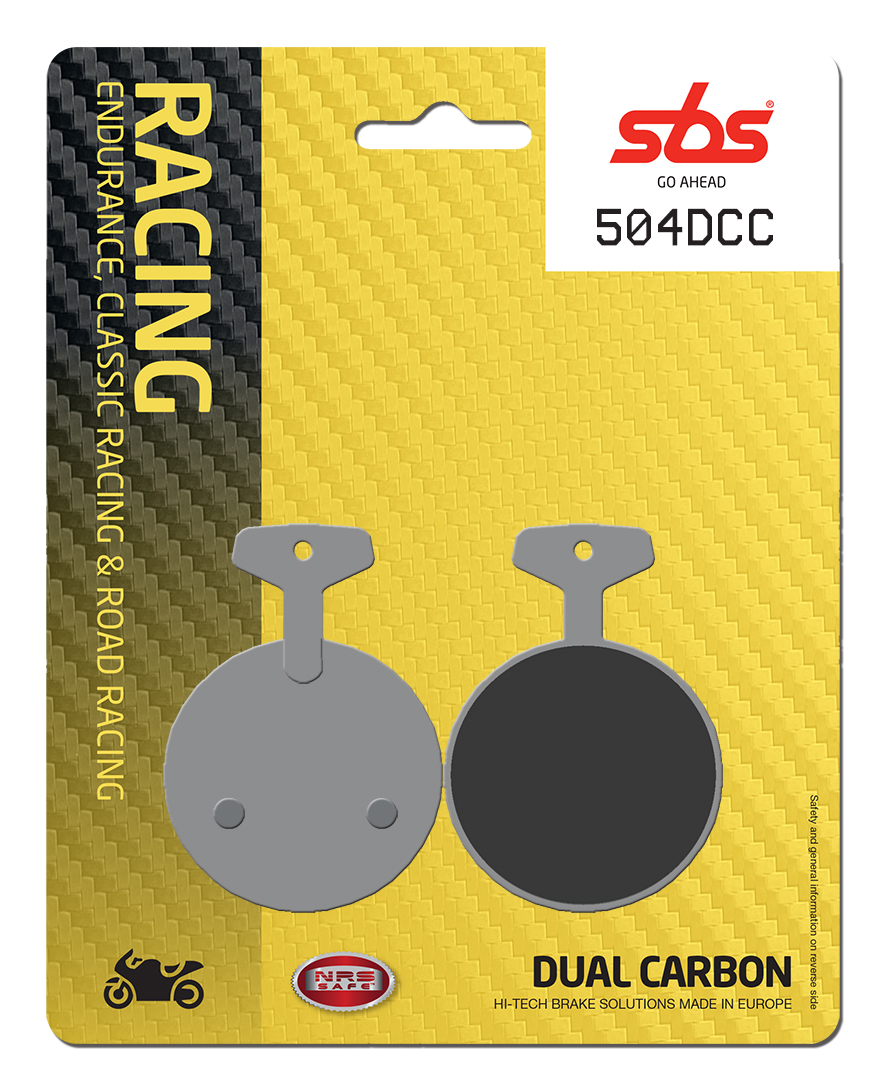 Bremsbelag SBS 504DCC (Satz pro Scheibe) Road Racing Classic Dual Carbon