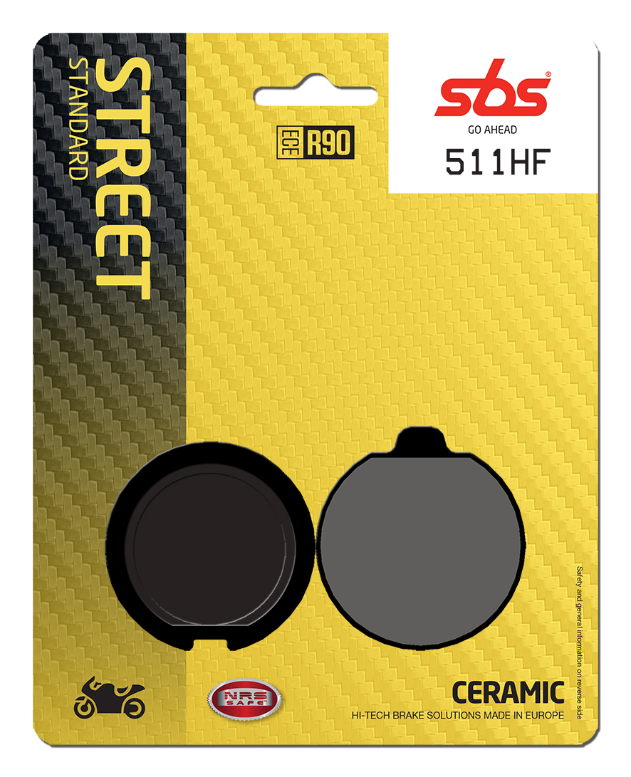 Bremsbelag SBS 511HF (Satz pro Scheibe) Street Ceramic