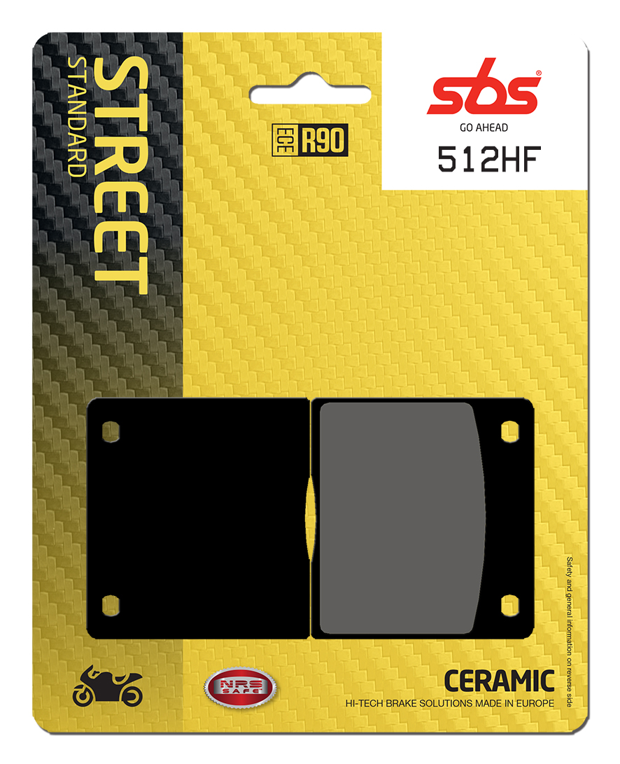 Bremsbelag SBS 512HF (Satz pro Scheibe) Street Ceramic
