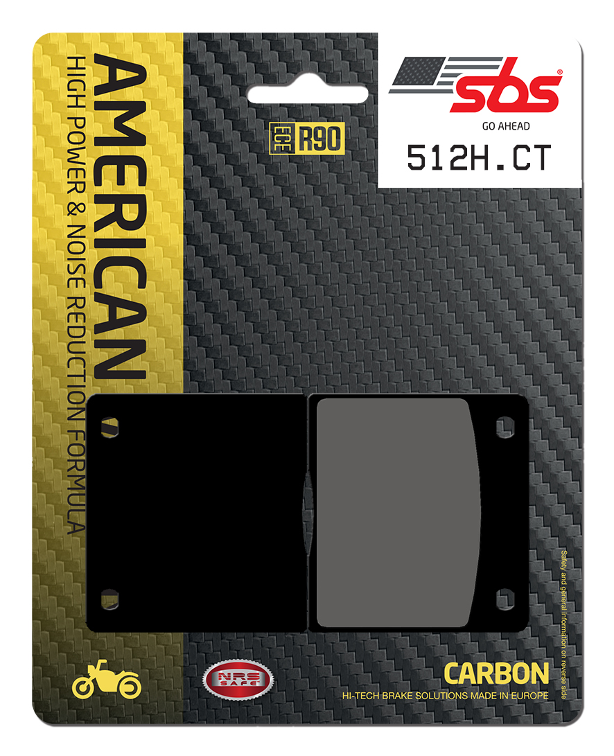 Bremsbelag SBS 512H.CT (Satz pro Scheibe) Street High Power Carbon