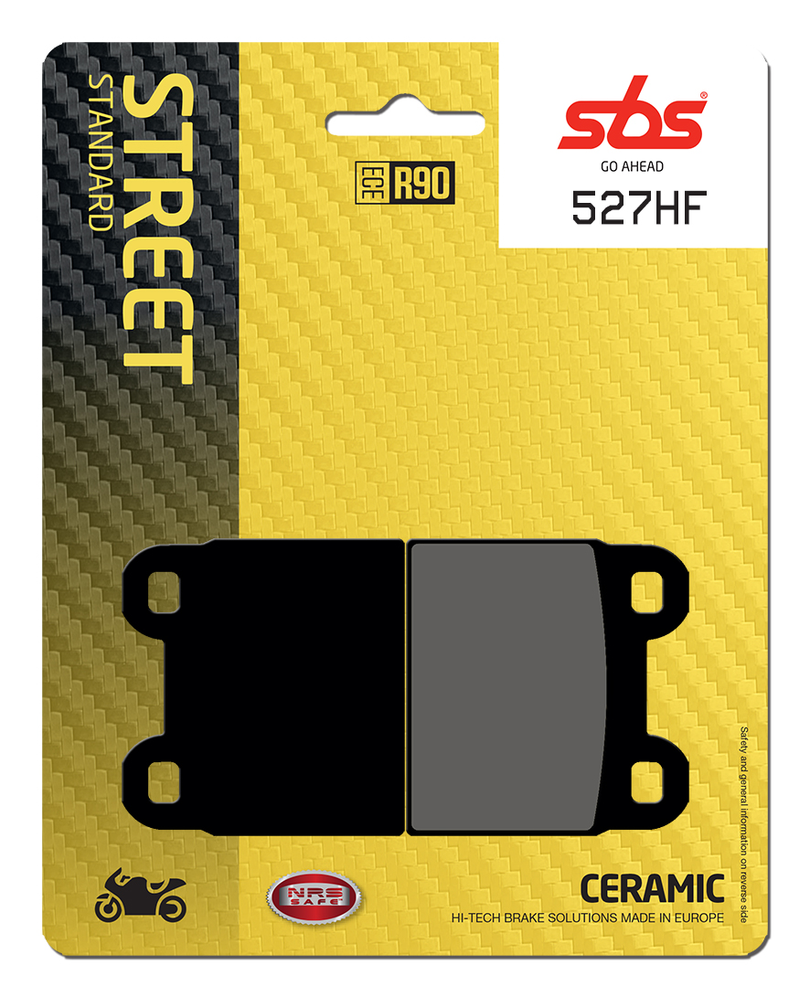Bremsbelag SBS 527HF (Satz pro Scheibe) Street Ceramic